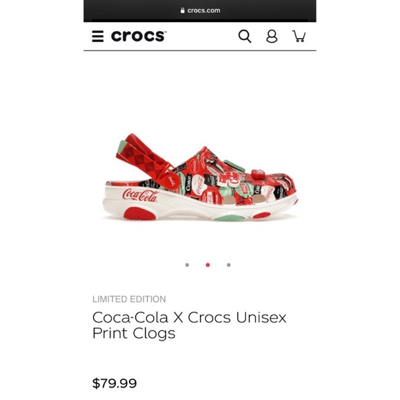 CROCS Limited Edition Coca Cola x Crocs w/ Coke Jibbitz Charms Men’s 8 US - Picture 7 of 7
